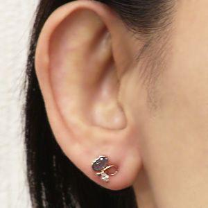 パール ピアス 18金 18k ブルートパーズ 淡水真珠 k18 ピンクゴールド ダイヤモンド 淡水 2WAYスタッド 送料無料 普段使い プレゼント ギフト 自分買い｜shinjunomori｜03