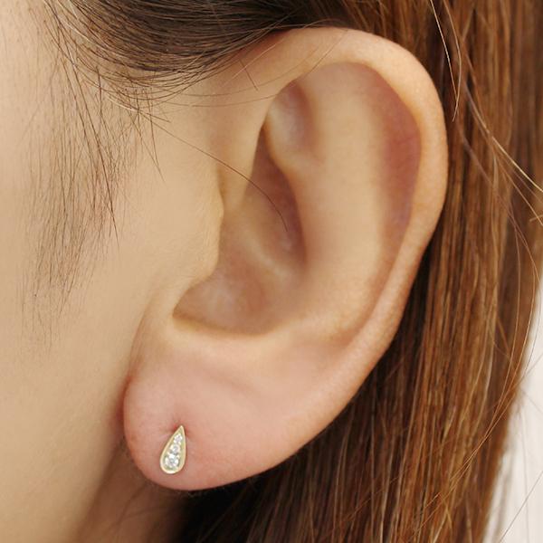 ピアス ダイヤモンドピアス ダイヤモンド ダイヤ スタッドピアス k10