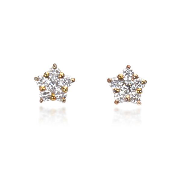 ピアス ダイヤモンドピアス ダイヤモンド 星 スター スタッドピアス 