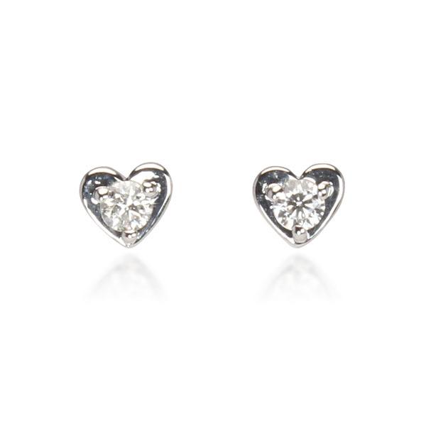 ピアス ハートピアス ダイヤモンドピアス ダイヤモンド ダイヤ ハート スタッドピアス pt900 プラチナ レディース 送料無料 プレゼント ギフト 自分買い puの画像
