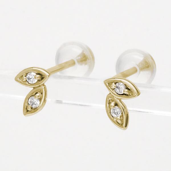 ダイヤピアス ダイヤモンド ピアス スタッドピアス イエローゴールド
