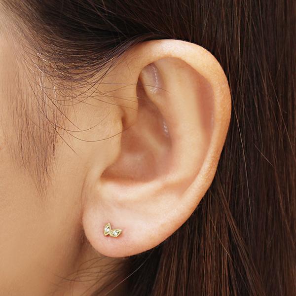 ダイヤピアス ダイヤモンド ピアス スタッドピアス イエローゴールド