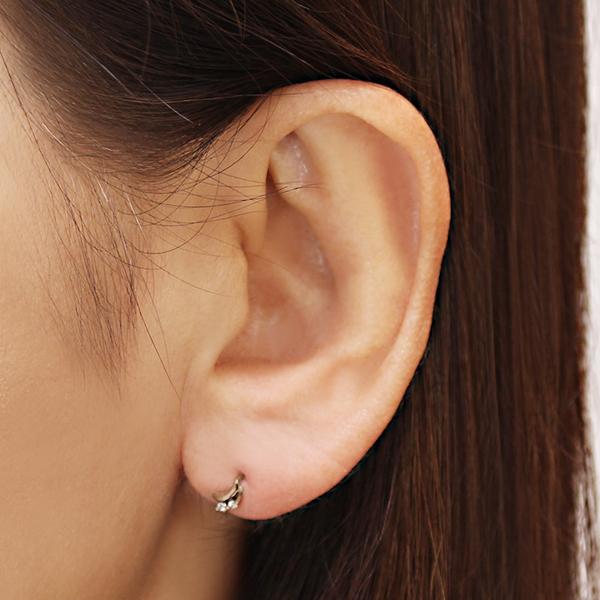 ダイヤピアス ダイヤモンド ピアス スタッドピアス ピンクゴールド k18 18k 18金 0.04ct 送料無料 カジュアル 普段使い レディースの画像