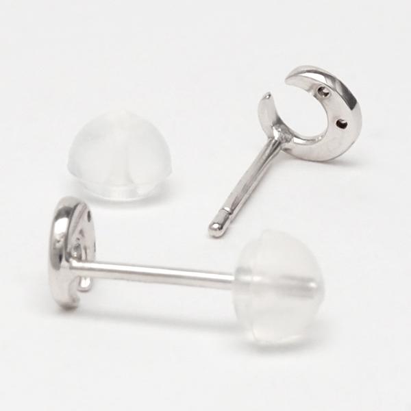 ダイヤピアス ダイヤモンド ピアス スタッドピアス ホワイトゴールド k10 10k 10金 0.02ct 送料無料 カジュアル 普段使い レディースの画像