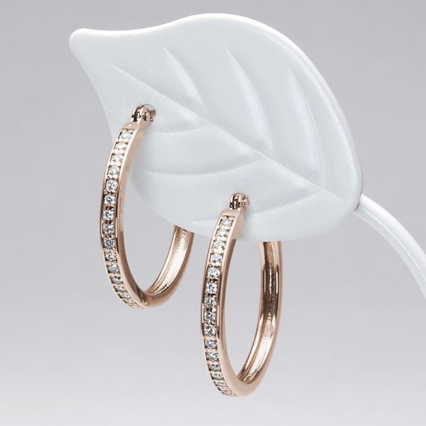 ピアス フープピアス ダイヤモンドフープピアス シンプル k10 10k 10金
