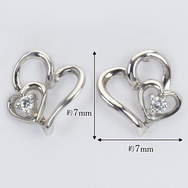 ハート ピアス ハートピアス ダイヤモンドピアス ダイヤピアス