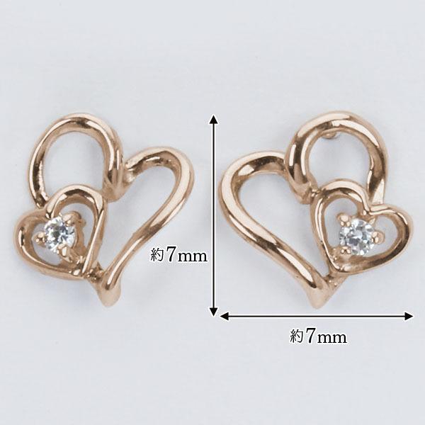 ハート ピアス ハートピアス ダイヤモンドピアス ダイヤピアス