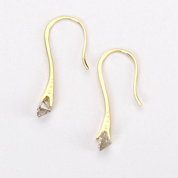 ピアス ダイヤモンド ダイヤ フックピアス 18金 k18 18k ピアス ダイヤモンド ダイヤ フックピアス 18金 k18 18k