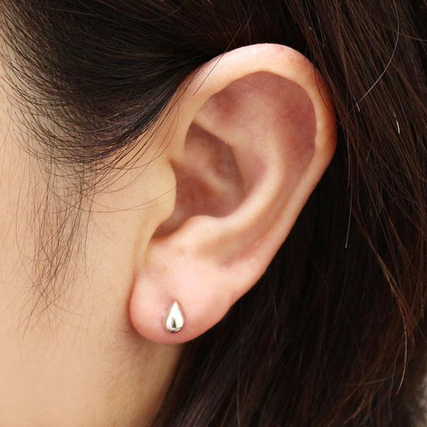 ピアス ハートピアス ゴールドピアス スタッドピアス 18金 k18 18k