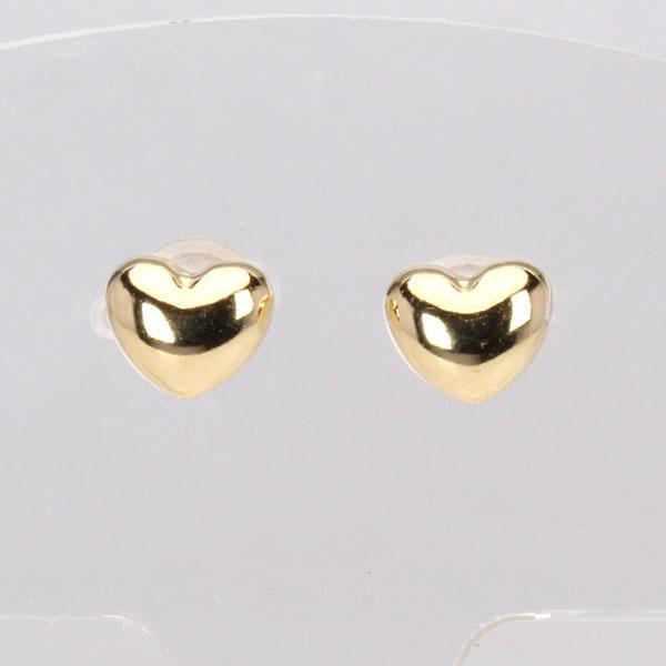 k18 ダブルハート スタッド ピアス イエローゴールド 18金 K18 750 18金 ピアス ハートピアス ゴールドピアス k18 18k イエローゴールド