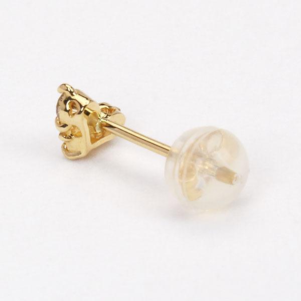 k18 ダブルハート スタッド ピアス イエローゴールド 18金 K18 750 ハート ピアス k18 18k 18金 イエローゴールド スタッドピアス