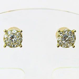 ダイヤモンド ピアス k18 ゴールド 0.26ct 0.22ct 送料無料 普段使い