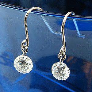 天然ダイヤモンド 計0.38ct プラチナ レーザーホール ダイヤフック ピアス 天然ダイヤモンド 計0.38ct プラチナ レーザーホール ダイヤフック