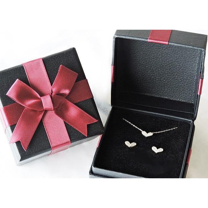 ハートペンダント ダイヤモンドペンダントネックレス ダイヤモンド 0.06ct 18金 ゴールド k18 ダイヤネックレス チェーン 送料無料 プレゼント 自分買い puの画像