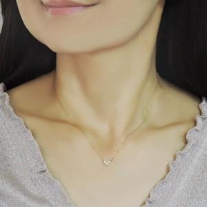 バタフライペンダント ダイヤモンドペンダントネックレス ダイヤモンド 18金 ゴールド k18 ダイヤネックレス 送料無料 プレゼント ギフト ご褒美 自分買い puの画像