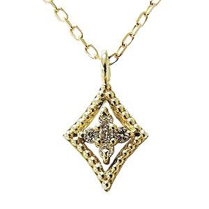 ダイヤモンドネックレス ダイヤネックレス ダイヤモンド 0.02ct 18金 ゴールド k18 ネックレス チェーン ダイアモンド 送料無料 プレゼント ギフト p｜shinjunomori