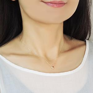 ネックレス ルビー ピンクサファイア ダイヤモンド 18金 k18 イエローゴールド チェーンネックレス 送料無料 7月誕生石 9月誕生石 プレゼント ギフト puの画像