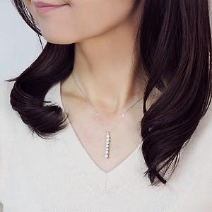 ペンダントネックレス ダイヤモンド ネックレス k18 ホワイトゴールド 