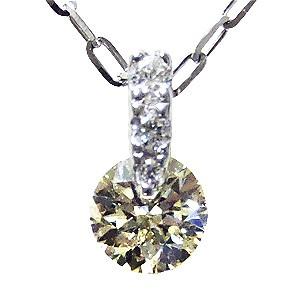 ペンダント ネックレス ダイヤモンド ペンダントネックレス 0.30ct k18 ホワイトゴールド チェーン付 1点留め 4月誕生石 送料無料 プレゼント ギフト pu
