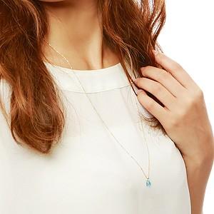 ブルートパーズ ネックレス ペンダント ブルートパーズネックレス ブルートパーズペンダント 2way 18金 k18 ゴールド プレゼント ギフト ご褒美 自分買い puの画像
