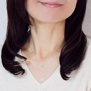 ペンダントネックレス ダイヤモンド ネックレス 0.03ct k18 ホワイトゴールド 馬てい ホースシュー ペンダント 馬蹄 送料無料 プレゼント ギフト 自分買い puの画像