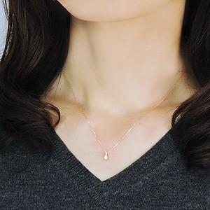 ペンダント ネックレス ダイヤモンド ペンダントネックレス スリーストーン 0.08ct k18 ゴールド 4月誕生石 送料無料 プレゼント ギフト ご褒美 自分買い puの画像