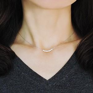 ペンダント ネックレス ダイヤモンド ペンダントネックレス 0.15ct k18 ホワイトゴールド チェーン付 4月誕生石 送料無料 プレゼント ギフト 自分買い puの画像