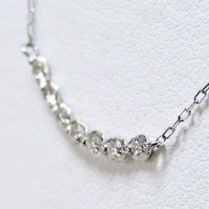 ペンダント ネックレス ダイヤモンド ペンダントネックレス 0.15ct k18 ホワイトゴールド チェーン付 4月誕生石 送料無料 プレゼント ギフト 自分買い puの画像