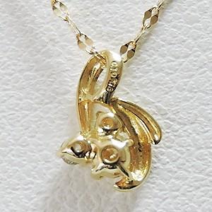 ネックレス ペンダント ダイヤモンド ダイアモンド プチネックレス イエローゴールド k18 チェーン 送料無料 プレゼント ギフト ご褒美 自分買い puの画像