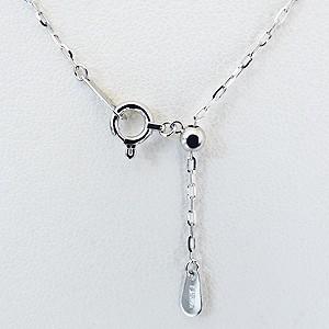ペンダントネックレス ダイヤモンド ネックレス 0.10ct k18 ホワイトゴールド フラワー／リボン ペンダントチェーン付き 送料無料 プレゼント ギフト puの画像