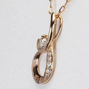 ダイヤモンド ネックレス ダイヤ ダイヤモンドネックレス ダイヤペンダント k18 k18 ピンクゴールド チェーン 4月 プレゼント ギフト ご褒美 自分買い puの画像