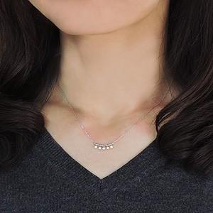 ペンダント ネックレス ダイヤモンド ペンダントネックレス 0.16ct k18 ホワイトゴールド チェーン付 4月誕生石 送料無料 プレゼント ギフト 自分買い puの画像