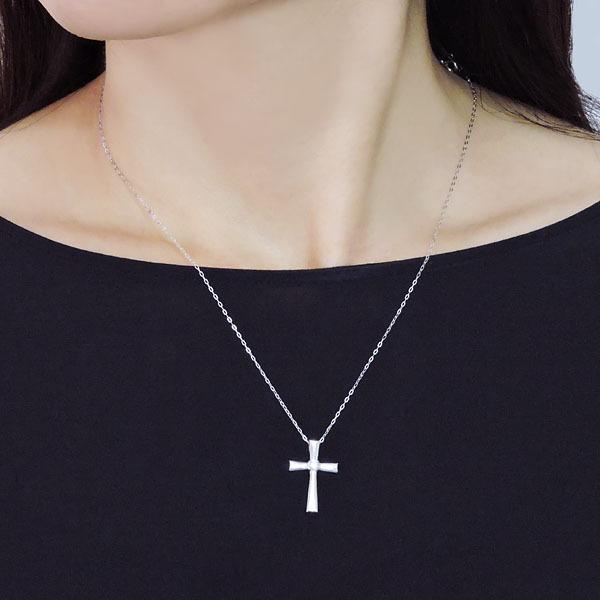 ペア ペンダントネックレス 十字架 クロス ダイヤモンド k18 イエローゴールド ホワイトゴールド メンズ レディース ユニセックス プレゼント ギフト pu | ブランド登録なし | 06