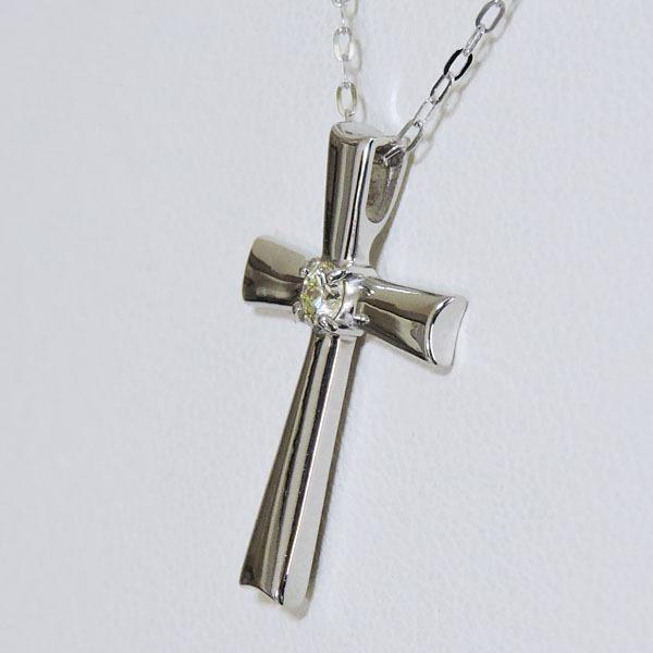 ペア ペンダントネックレス 十字架 クロス ダイヤモンド k18 イエローゴールド ホワイトゴールド メンズ レディース ユニセックス プレゼント ギフト pu | ブランド登録なし | 07