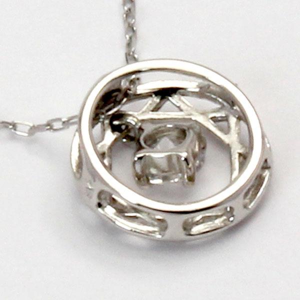 ダイヤモンド ネックレス ダイヤ ダイヤネックレス k18 18k 18金 ホワイトゴールド レディース 送料無料 4月誕生石 プレゼント 自分買い puの画像