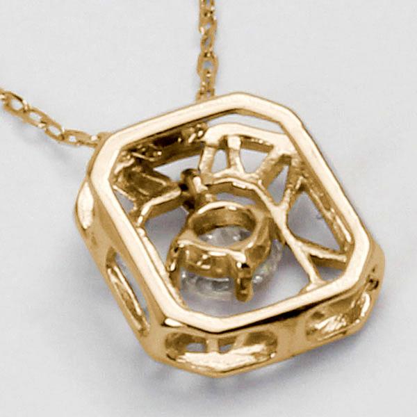 ダイヤモンド ネックレス ダイヤ ダイヤネックレス k18 18k 18金 イエローゴールド レディース 送料無料 4月誕生石 プレゼント 自分買い puの画像