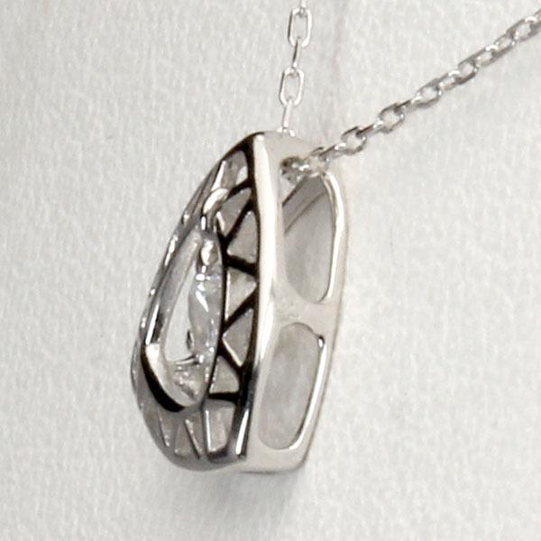 ダイヤモンド ネックレス ダイヤ ダイヤネックレス k18 18k 18金 ホワイトゴールド レディース 送料無料 4月誕生石 プレゼント 自分買い puの画像