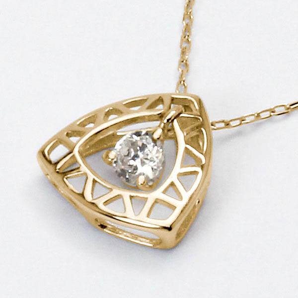 ダイヤモンド ネックレス ダイヤ ダイヤネックレス k18 18k 18金 イエローゴールド レディース 送料無料 4月誕生石 プレゼント 自分買い puの画像
