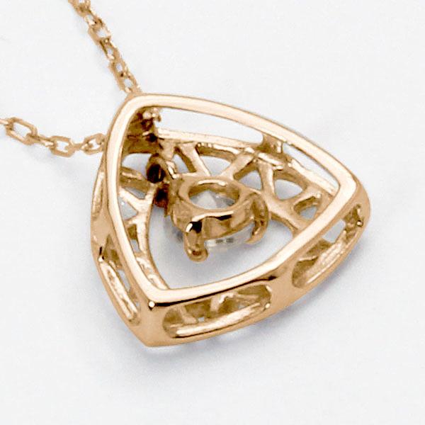 ダイヤモンドネックレス ダイヤモンド ネックレス ダイヤ ダイヤネックレス k18 18k 18金 ピンクゴールド レディース 送料無料 4月誕生石 プレゼント puの画像