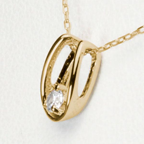 4℃ 18金 WG ホースシュー 馬蹄 ダイヤモンド ネックレス 馬蹄型 馬蹄ネックレス 18金 ダイヤモンド ホースシュー 18k 馬蹄 ダンシング