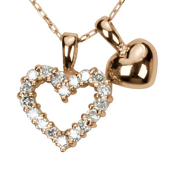 ハートネックレス ダイヤモンドネックレス ダイヤモンド ネックレス