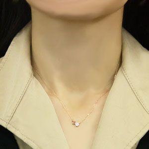 ハートモチーフ ダイヤモンド ペンダント ネックレス ピンクゴールド k18 ダイヤモンド 0.07ct 送料無料 プレゼント ギフト ご褒美 自分買い puの画像