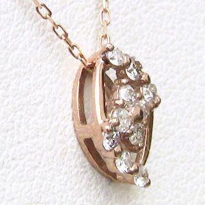 ダイヤモンド ペンダント ネックレス ピンクゴールド k18 ダイヤモンド 0.10ct ネックレス 送料無料 ジュエリー プレゼント ギフト ご褒美 自分買い puの画像