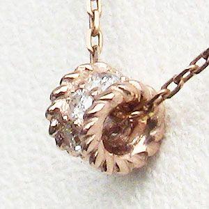 ダイヤモンド ペンダント ネックレス ピンクゴールド k18 ダイヤモンド 0.07ct リングタイプ ネックレス 送料無料 プレゼント ギフト ご褒美 自分買い puの画像