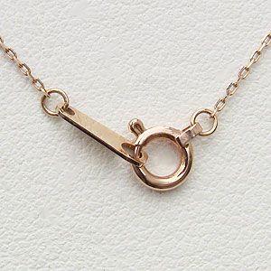 ダイヤモンド ペンダント ネックレス ピンクゴールド k18 ダイヤモンド 0.07ct リングタイプ ネックレス 送料無料 プレゼント ギフト ご褒美 自分買い puの画像