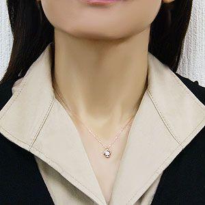 ダイヤモンド ペンダント ネックレス ピンクゴールド k18 ダイヤモンド 0.11ct ネックレス 送料無料 ジュエリー プレゼント ギフト ご褒美 自分買い puの画像