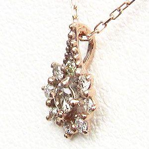 ペリドット ダイヤモンド ペンダント ネックレス ピンクゴールド k18 ダイヤモンド 0.08ct 8月誕生石 送料無料 プレゼント ギフト ご褒美 自分買い puの画像