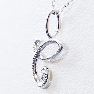 イニシャルC ペンダントネックレス ダイヤモンド 0.01ct k18 ホワイトゴールド 送料無料品質保証書付 人気 プレゼント ギフト ご褒美 自分買い puの画像