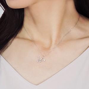 イニシャルW ペンダントネックレス ダイヤモンド 0.01ct k18 ホワイトゴールド 送料無料品質保証書付 人気 プレゼント ギフト ご褒美 自分買い puの画像