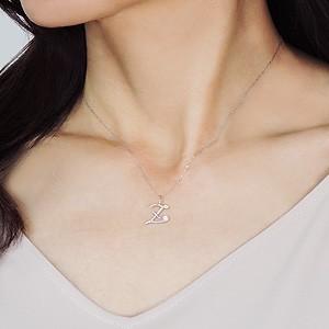 イニシャルZ ペンダントネックレス ダイヤモンド 0.01ct k18 ホワイトゴールド 送料無料品質保証書付 人気 プレゼント ギフト ご褒美 自分買い puの画像